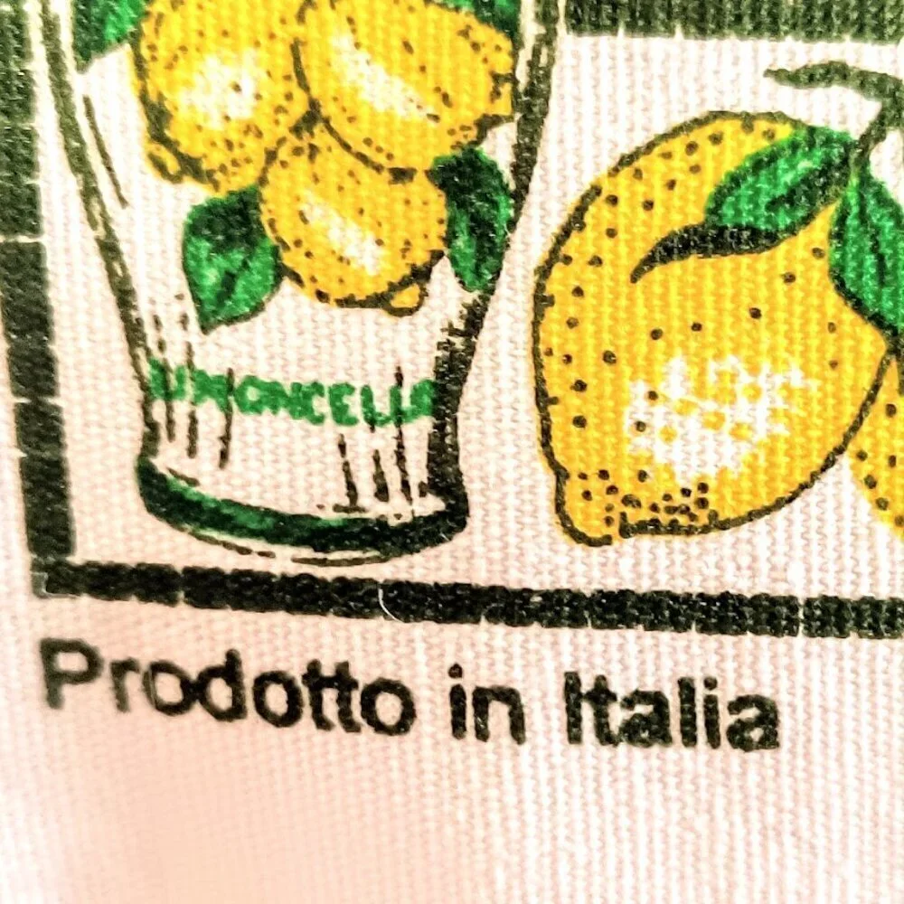 Limoncello Recipe Italian Cotton Tea Towel